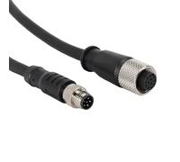 HangTon Cable for DJI Livox Mid-360 LiDAR to Unitree Go2 Robot Dog, M12 Aviation A-Coded 12 Pin Female to M8 6pin Connector, 50cm