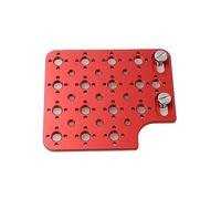 HangTon Camera Cheese Plate Side Mounting for ARRI ALEXA Mini LF Teradek Vaxis Rig Wireless Receiver Follow Focus Motor with 3/8" 1/4" Thread (Red)