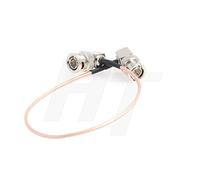 HangTon Camera Monitor Male BNC Right Angle to Male BNC Right Angle 3G SDI Video Cable for Blackmagic, Thin Shielded RG179 75 Ohm (30cm/12inch)