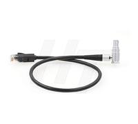 HangTon Cat 5e Ethernet RJ45 to Right Angle 10-Pin Connector Data Cable for Teradek COLR for ARRI Camera (50 cm)