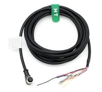HangTon Cognex In-Sight 2000 Power IO Cable M12 A-Coded 12 Pin Female Right Angle to Flying Lead for Data Man Checker Microscan MicroHAWK V430 Actuator Sensor Encoder Barcode Reader 3m