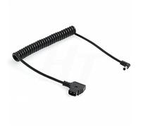 HangTon Coiled Power Cable D-tap to DC Barrel 5.5 2.1mm Right Angle for SmallHD AC7 Atomos Ninja Shogun Inferno Camera Monitor