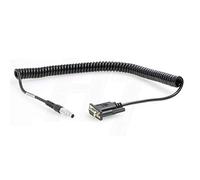 HangTon Coiled Serial Data Cable 0B 5 Pin to RS232 DB9 for Leica Total Station to Computer PC