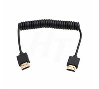 HangTon Coiled Thin HDMI to HDMI 2.0 4K Cable for ZCAM E2 Sony Canon Panasonic Blackmagic Camera ATOMOS Portkeys Monitor