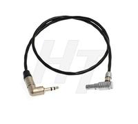 HangTon Connect Timecode Sync Cable 3.5mm TRS 00B 4 Pin for Tentacle Zaxcom QRX100 to RED Epic Scarlet Camera DSMC2 Expander (angled 4 pin)