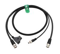 HangTon D-TAP Locking DC Power Cable, 12G 4K SDI BNC for Atomos Shogun Ninja V SmallHD 702 Monitor Blackmagic Studio Camera 4K 6K Pro Hollyland Mars 400S Pro Wireless Video Transmission 60cm