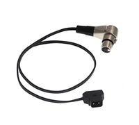 HangTon D-tap P-tap to Right Angle XLR 4 Pin Female Power Cable for Sony VENICE, Blackmagic URSA Mini Pro Camera, ARRI Monitor