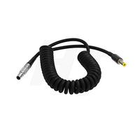 HangTon DC Plug 5.5x2.1mm Barrel 2 Pin Coiled Power Cable for Teradek Bond Bolt, Atomos Monitor