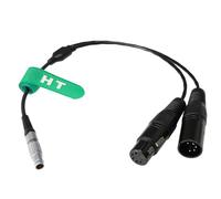 HangTon DMX 2-Way Splitter Cable for Aputure STORM 80c, Sidus One 3-pin to 5-pin DMX512 Console