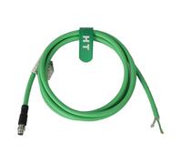 HangTon EtherCAT M8 4 Pin Cable for Beckhoff Keyence Network I/O Sensor EtherNet Profinet Fieldbus Industrial Automation Control, High Flex PUR Shielded, 15M