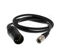 HangTon Flexible Power Cable XLR 4 Pin to Hirose 4 Pin 39inch for Zoom F8N Sound Devices 633 664 MixPre-10T Mixer Recorder