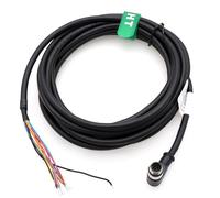 HangTon GPIO Power Cable for KATHREIN RRU 7700 ARU 3000 RFID Code Reader, Machine Vision Encoder Actuator Sensor Automation, M12 A-Coded 12 Pin Male Angled to Flying Leads 2m