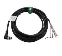 HangTon GPIO Power Cable M12 A-Coded 12 Pin Male 90-degree to Flying Leads for KATHREIN RRU 4000 ARU 8500 RFID Code Reader, Machine Vision Encoder Actuator Sensor Automation 1m