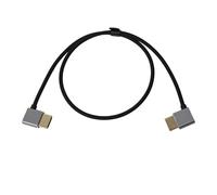 HangTon HDMI 2.1 8K 60p 4K@120Hz Cable for ATOMOS Ninja V Monitor, Canon R6 Mark III, Sony A7V FX30 A9, Lumix S1R S5II Z9 Camera Laptop, 90-degree, 30cm Ultra Flexible Silicone