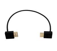 HangTon HDMI 8K 30p 4K 60p UHD Cable for ATOMOS Shinobi Portkeys BM5 FEELWORLD Blackmagic Video Assist 4K Monitor Sony FX9 Canon EVA-1 Camera Type A HDMI 2.1 L-Shape 30cm