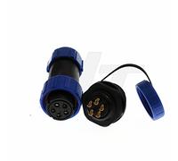 HangTon HE21 Power Industrial Waterproof IP68 Electrical Automotive Circular Connector Female Cable Plug Male Panel Mount Socket (5 pin)