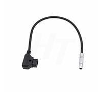 HangTon High Flex D-tap P-tap to 0B 2 Pin Male Power Cable for Teradek Bolt Bond, Transvideo SmallHD 703 Monitor, Zacuto, Z CAM E2 F6 S6 Camera EVF 30cm