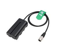 HangTon Hirose 4 Pin NP-F 970 F570 F550 Dummy Battery Power for Atomos Shogun Inferno Ninja Monitor, BMPCC 6K Pro Camera, Zoom F6