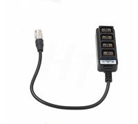 HangTon Hirose 4 Pin to D-tap 4 Port Power Supply Splitter Adapter for Sony F5 F55 Camera and BDS Power Unit (30cm)