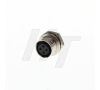 HangTon HR10A-7R-4S Chassis Power Socket Panel Mount Connector for Hirose Power Station (4 Pin, Female)