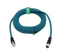 HangTon Industrial Ethernet Cable M12 X-Coded 8 Pin Female to RJ45 Cat7e for Actuator Sensor Profibus Network Automation 10m PVC
