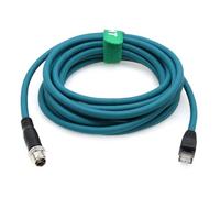 HangTon Industrial Ethernet M12 8 Pin X-Coded Male to RJ45 Cat7e Cable for Cognex Basler Flir Camera, Sensor, Network, Machine Control, Automation (10)