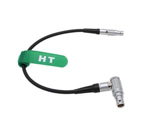 HangTon Komodo-X Power Cable for RS3 Gimbal Tilta Pass Through Plate to RED DSMC2 DSMC3 Camera, 2 Pin Male to 6 Pin Female Right Angle 30cm