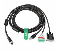 HangTon M12 17-Pin A-Code to RJ45 DB9 Open Terminal Cable for HIKROBOT SC2000E SC6000 Vision Sensor, ID2000 ID3000 Code Reader, Industrial Drag Chain High-Flex Shielded, 3m