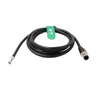 HangTon M12 A-Code 4 pin Male Aviation Sensor Encoder Power Cable to Bare Wire for Industrial Control Automation, Device Network DeviceNet, CANopen, IO Link, Profibus 2m