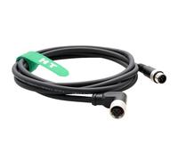 HangTon M12 A-Coded 5 Pin Male to 5 Pin Female Right Angle, Actuator Sensor Signal Shielded Cable for Industrial Controls Automation Device Network DeviceNet CANopen IO Link Profibus 3M