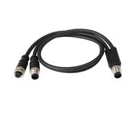 HangTon M12 A-coded 5-Pin Male to Female Cable for Balluff Industrial Automation Fieldbus Profinet Actuator Sensor Switch PLC, PVC Shielded 15M