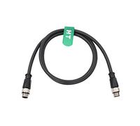 HangTon M12 A Coded 8 pin Male to 8 pin Male Signal Cable for Industrial Controls Automation, Device Network DeviceNet, CANopen, IO Link, Profibus, Actuator Sensor 1M