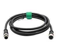 HangTon M12 Cable for Cognex SICK Banner Datalogic HikRobot Machine Vision System Sensor Actuator Scanner Reader Camera, Power Communication I/O Data, 17-pin A-coded Female to Male 17 pin 5m