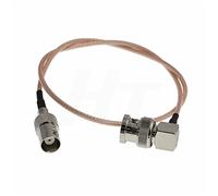 HangTon Male BNC to Female BNC 3G HD SDI Video Cable Extension Adapter for Blackmagic Teradek Camera Monitor, Thin Shielded RG179 75 Ohm (100)
