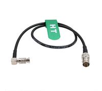 HangTon Micro BNC to Female BNC SDI Cable Adapter for Blackmagic Video Assist 4K 5" Monitor, Micro Studio Camera 4K G2, Right Angle High Density 6G-SDI 60cm