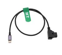 HangTon Power Cable D-tap to USB Type C 14.8V 24" for Camera SDI/HDMI Converter Tilta Nucleus Nano II Wireless Focus Motor V-mount Battery