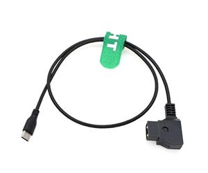HangTon Power Cable D-tap to USB Type C 14.8V 24" for Tilta Nucleus Nano II Wireless Focus Motor V-mount Battery