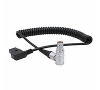 HangTon Power Cable for ARRI Alexa 35, Mini, Amira, Alexa Mini LF Camera D-tap P-tap to Right Angle 8 Pin (Spirial coiled, Right Angle 8-Pin)