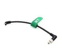 HangTon Power Cable for Atomos Ninja V Hollyland Mars 400s Cosmo Video Assist 5 7 Studio 4k PRO ZCAM Camera SmallHD Monitor Transmission Aputrue 60d 60X Light PIX-E7, Right Angle to Locking DC 15cm