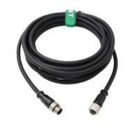HangTon Power IO Extension Cable 12 Pin Male to 12 Pin Female for Baumer Encoder, Cognex Checker 201 Data Man In-Sight 7000 9000, M12 A-Coded Plug Socket 10M