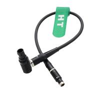 HangTon Power Run Stop Cable for Preston MDR3 MDR4 to ARRI Alexa 35, Mini, Mini LF, Sony Venice Camera, Black 10 Pin Right-angle to Fischer RS 3 Pin, 45cm