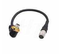 HangTon Right Angle Adapter Cable for Canon ZSG-C10 Zoom Grip, Servo Lens CN-E 18-80 70-200 mm, Focus Controller, Hirose 20 Pin Female to Male Extension 15cm