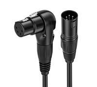 HangTon Right-Angle XLR 4 Pin Power Supply Extension Cable for Sony Venice ARRI ALEXA Camera and Block Battery Camera Monitor Recorder Mixer