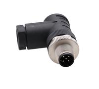 HangTon Right Angled Micro 5 Pin Male Field Connector for NMEA 2000 Network Backbone Drop Cable, DeviceNet, Lowrance, Garmin, Maretron, Raymarine, Simrad, Navico, Marine Boat, Waterproof