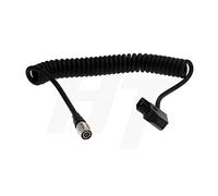 HangTon SmallHD AC7-OLED DP7-PRO Monitor Coiled Power Cable Hirose 4 Pin Female to D-tap