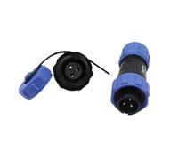 HangTon SP13 3 Pin Plug Socket Connector Aviation Circular Male Female 13A, Dustproof Cap 18AWG Wire for Industrial Power Outdoor Application