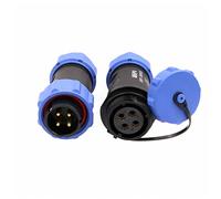 HangTon SP21 4 Pin Connector Waterproof Aviation Circular 30A Cable Plug Socket for Outdoor Power Light Application