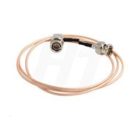 HangTon Super Flexible Thin Camera Monitor 3G HD-SDI Video RF Coaxial Cable Right Angle Male BNC to Straight Male BNC RG179 75Ohm (1 meter)
