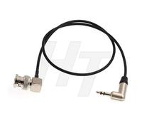 HangTon Tentacle Sync Timecode Cable Right Angle 3.5mm TRS to BNC Bi-directional for Canon Sony Camera