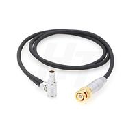 HangTon Timecode Input Cable for RED V-RAPTOR 8K KOMODO 6K Camera BNC to Right Angle EXT 9 Pin